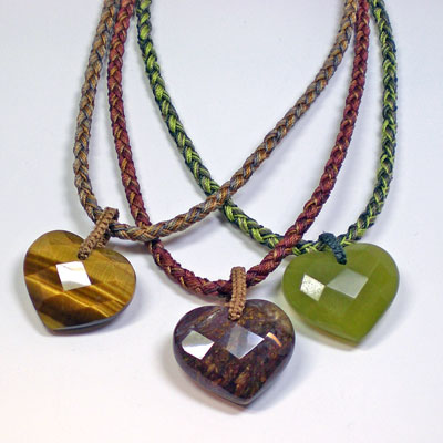 micro macrame pendants