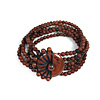 micro macrame gemstone bracelets