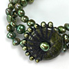 Micro Macrame freshwater pearl bracelet 