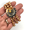 Micro Macrame freshwater pearl bracelet 